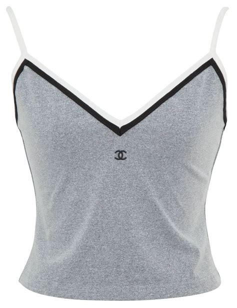 chanel crop top replica|chanel tank tops for sale.